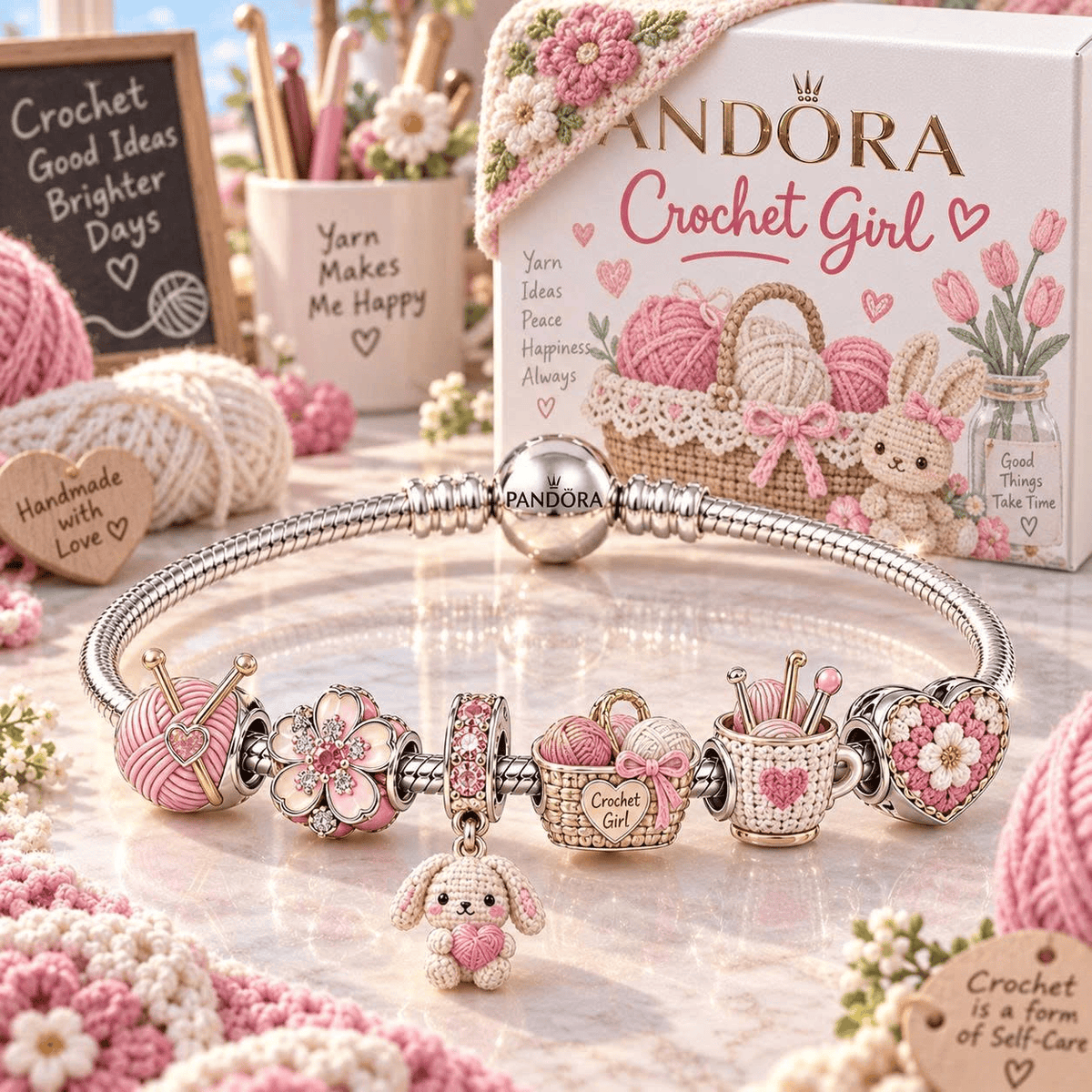 CRCG Silver Charm Bracelet Set TTN