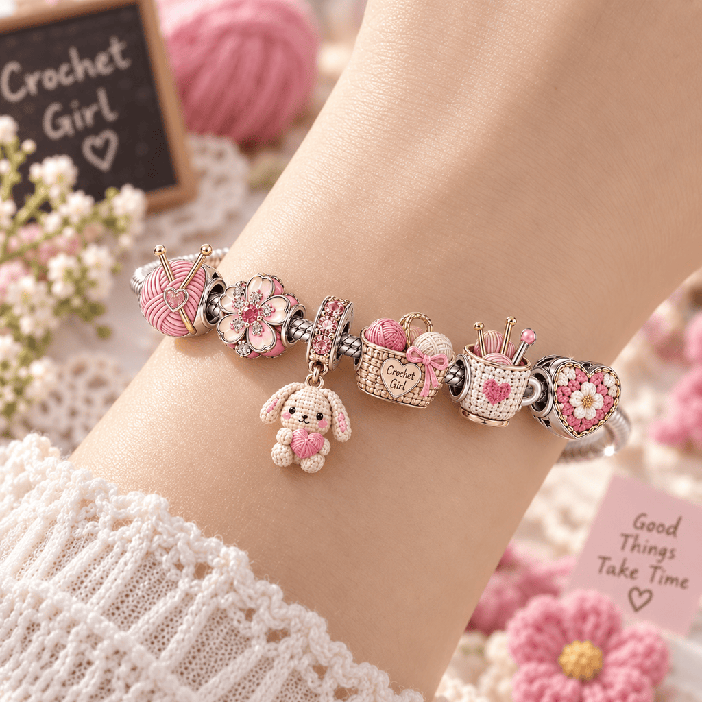CRCG Silver Charm Bracelet Set TTN