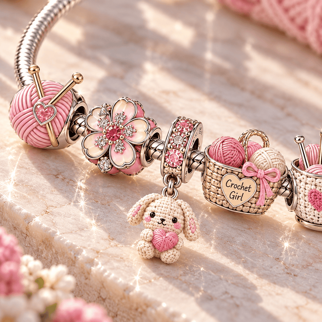 CRCG Silver Charm Bracelet Set TTN