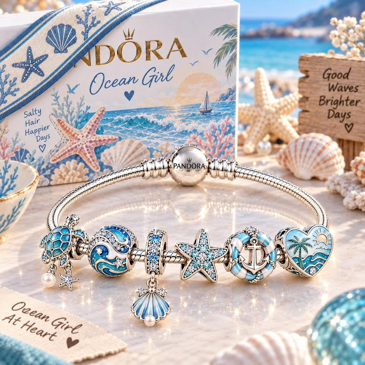 OG Silver Charm Bracelet Set TTN