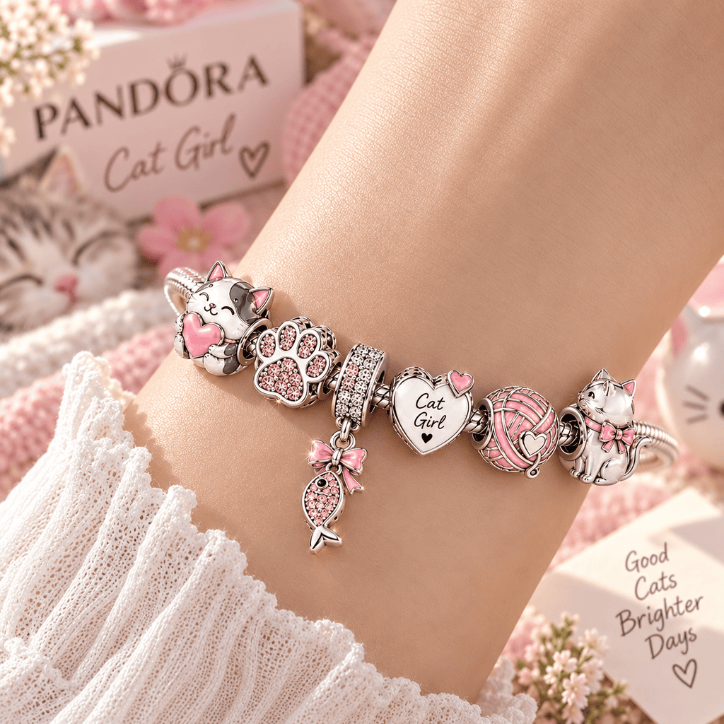 CG Silver Charm Bracelet Set TTN