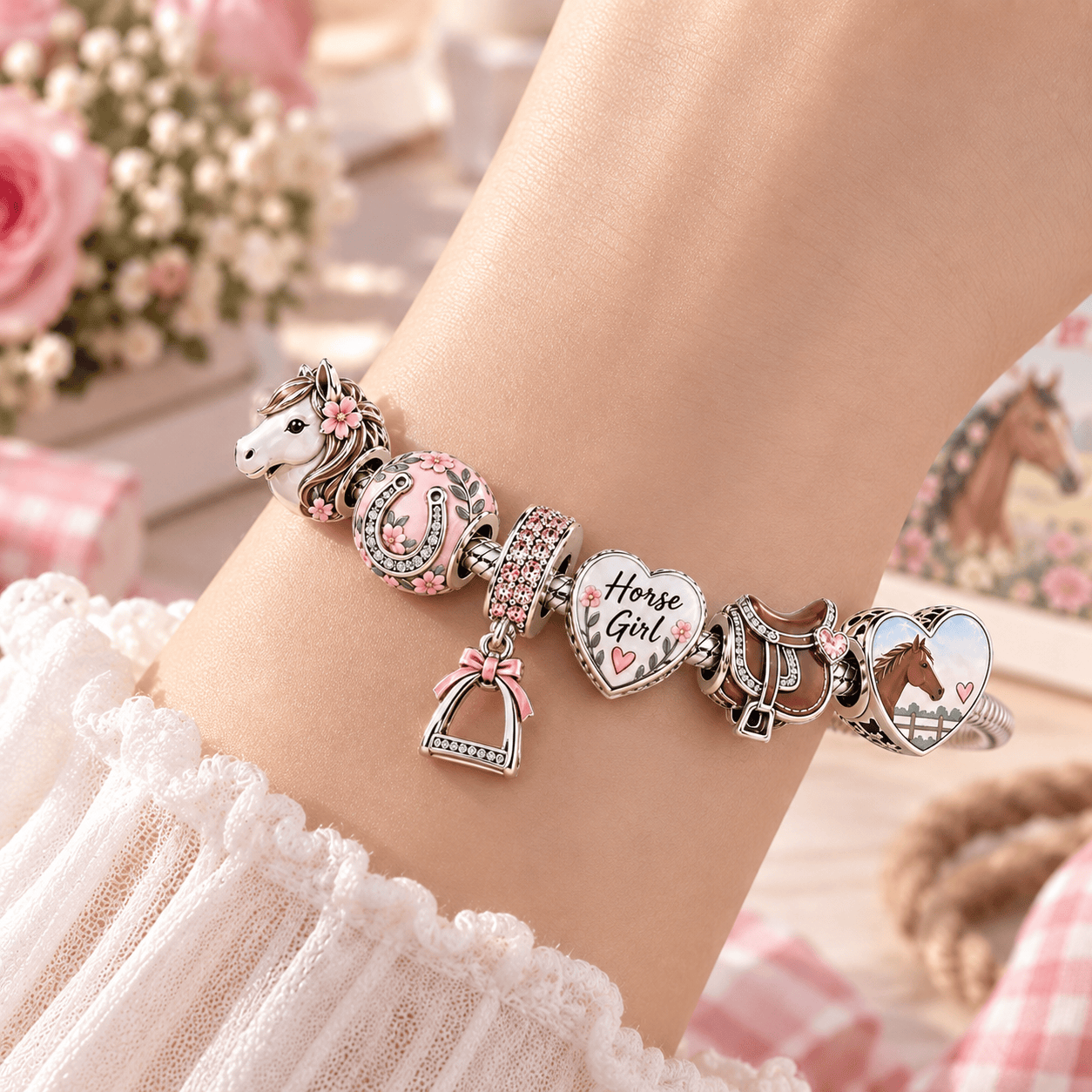 HG Silver Charm Bracelet Set TTN