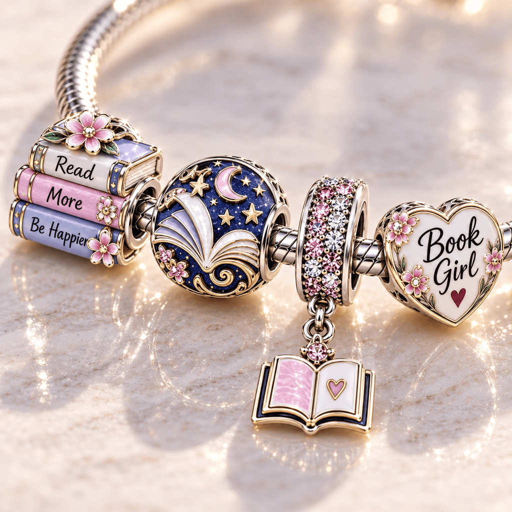 BG Silver Charm Bracelet Set TTN