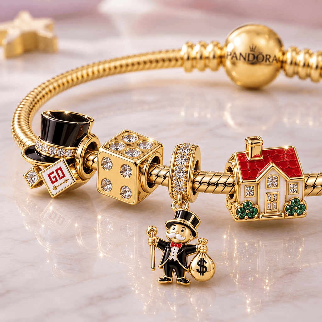 MONO Gold Charm Bracelet Set VTH