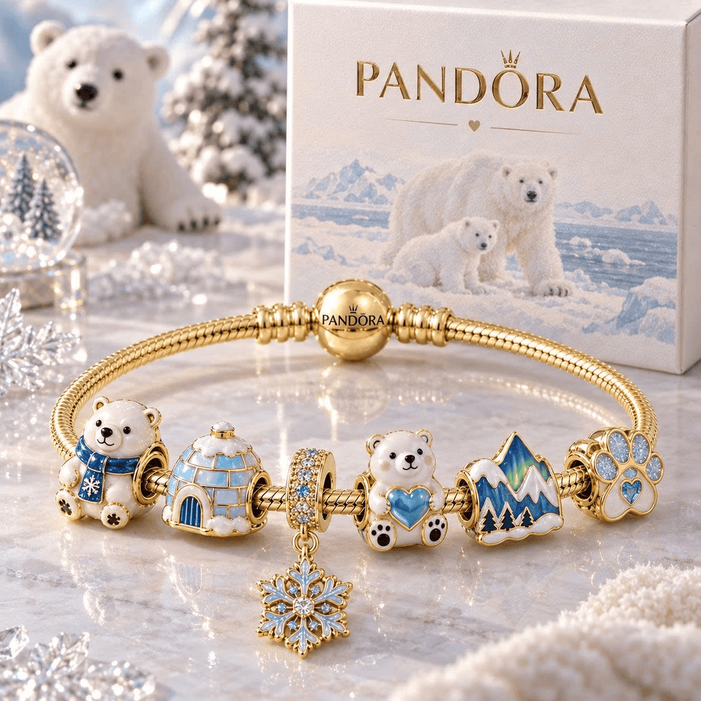 PLB Gold Charm Bracelet Set TTN