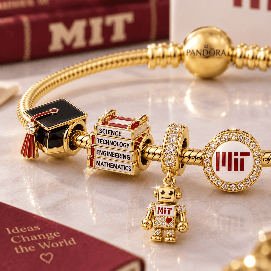 MIT Gold Charm Bracelet Set VTH