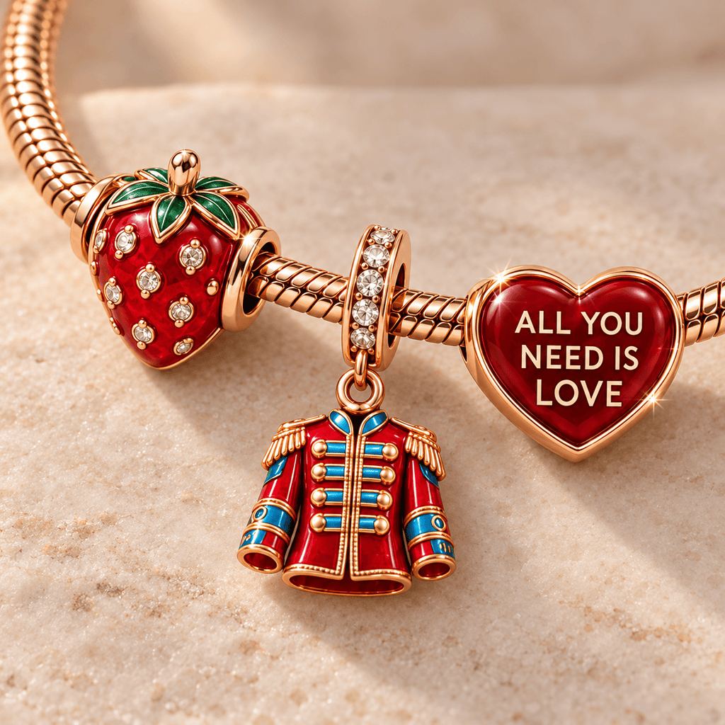 TBE Rose Gold Charm Bracelet Set TMH