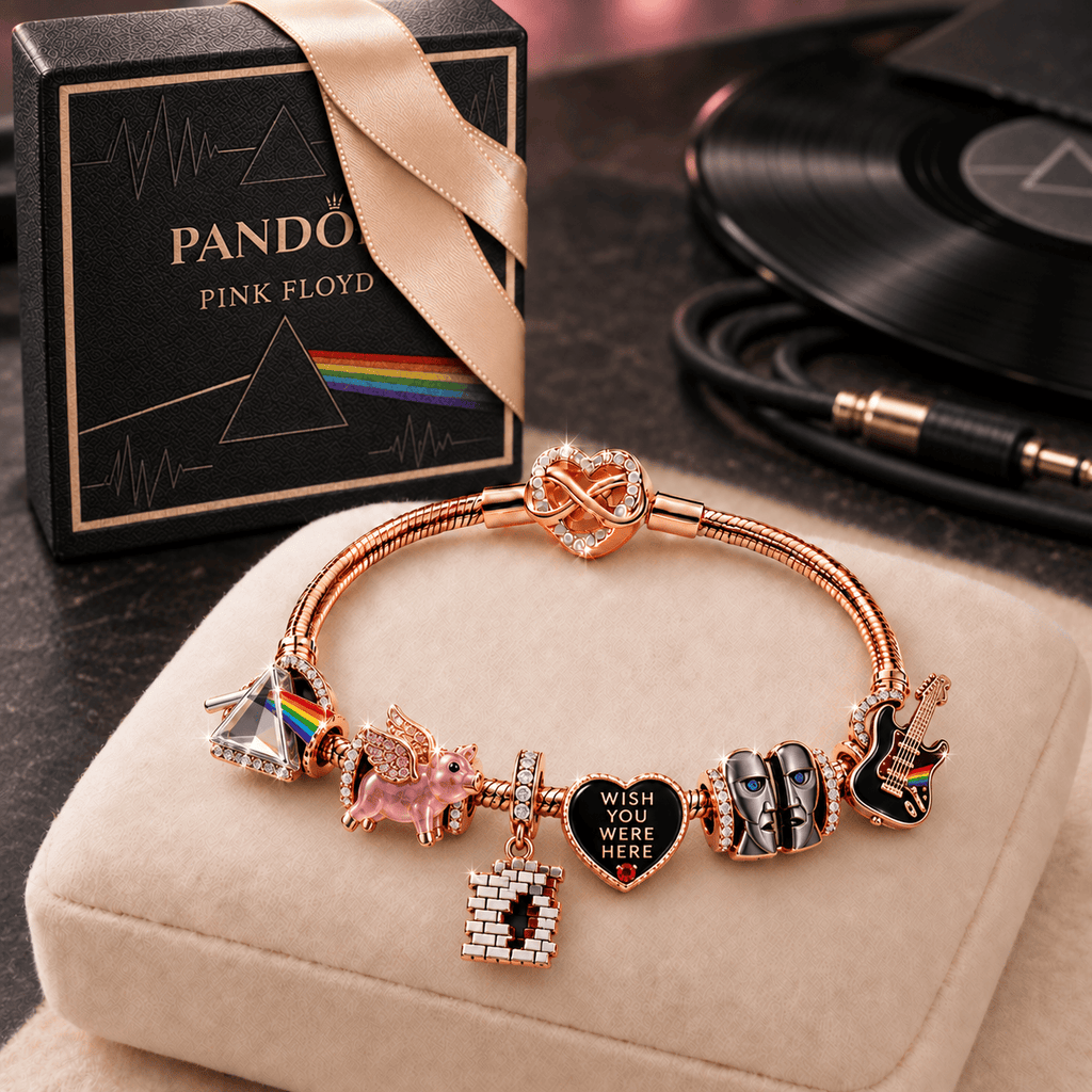 PKFL Rose Gold Charm Bracelet Set TMH
