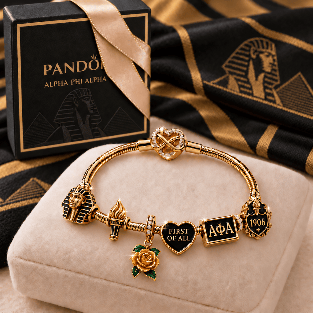APA Rose Gold Charm Bracelet Set TMH
