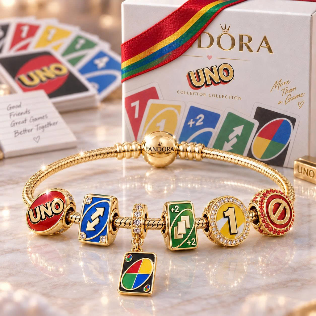 UNO Gold Charm Bracelet Set VTH