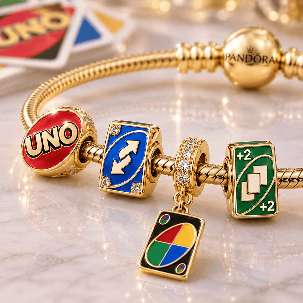 UNO Gold Charm Bracelet Set VTH