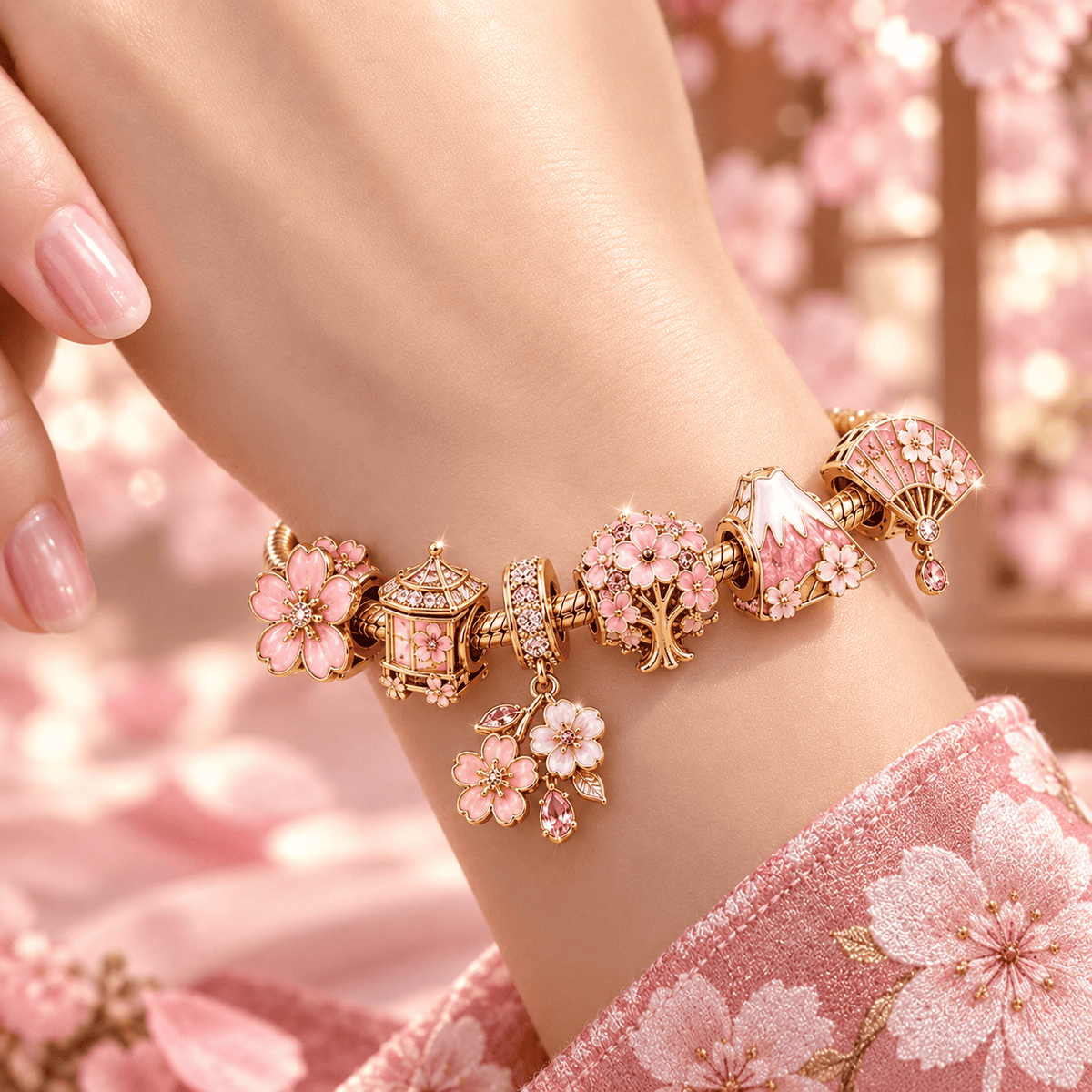 CRBS Gold Charm Bracelet Set VTH