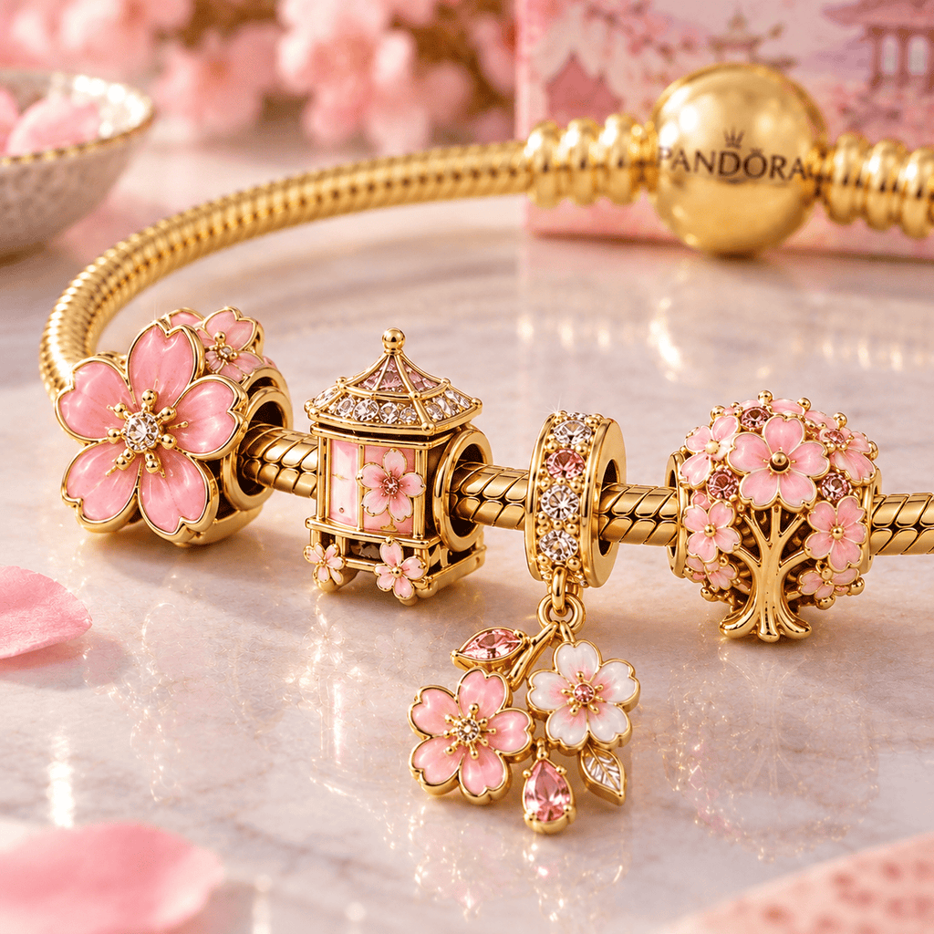 CRBS Gold Charm Bracelet Set VTH