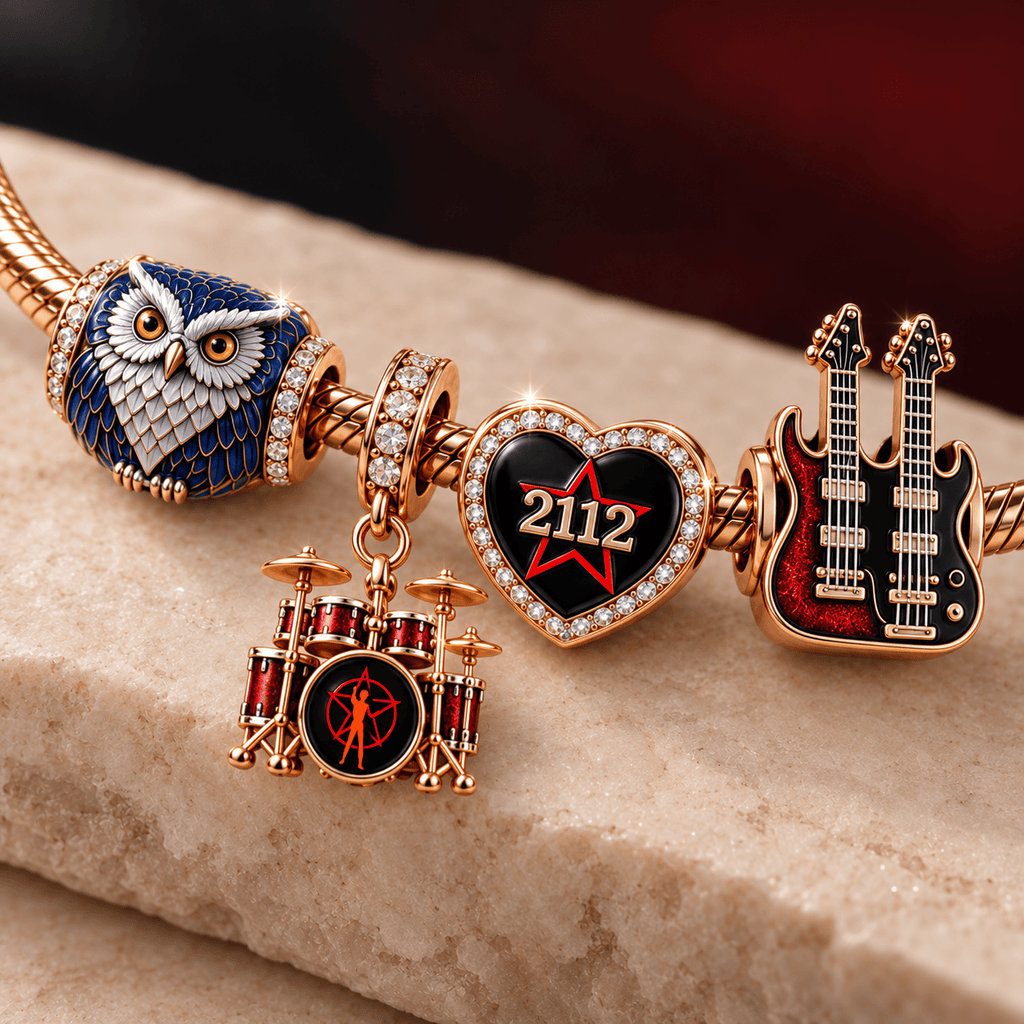 RSH Rose Gold Charm Bracelet Set TMH