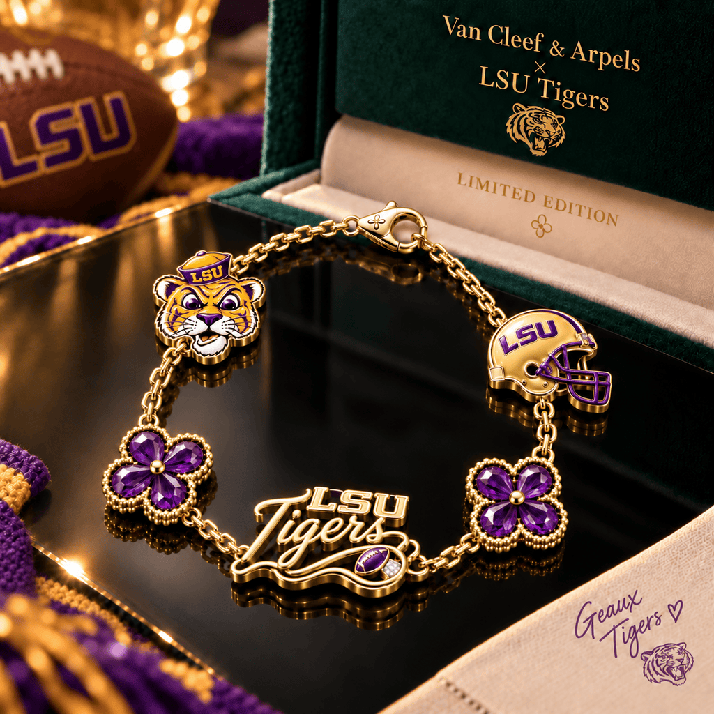 LSU Premium Gold Bracelet TTTT