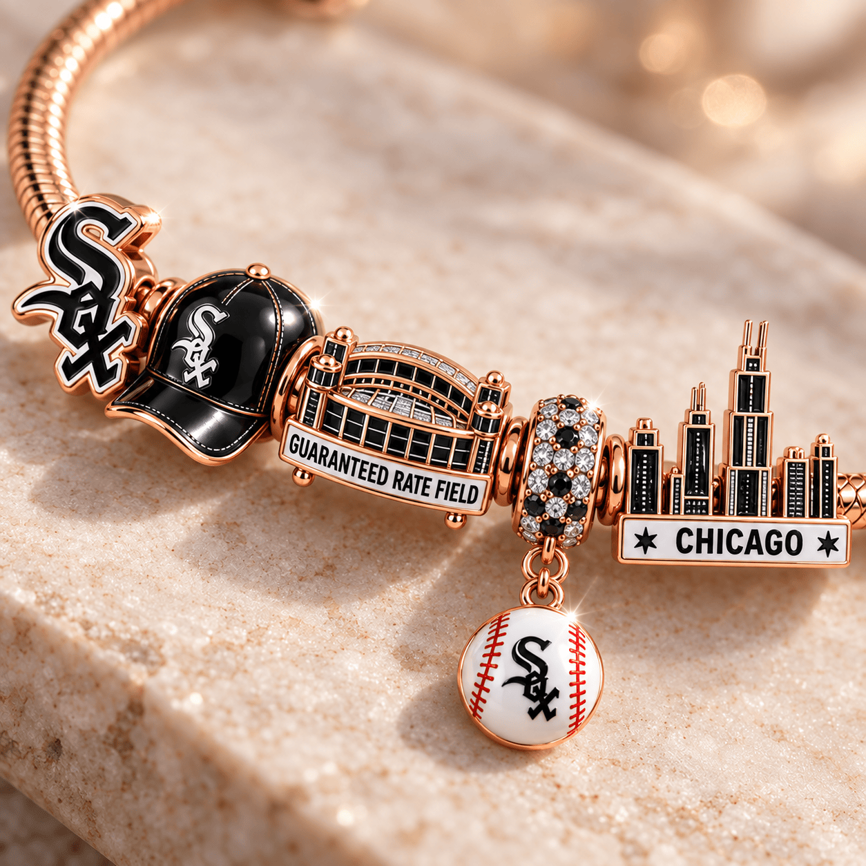 CWS Gold Charm Bracelet Set PNPA
