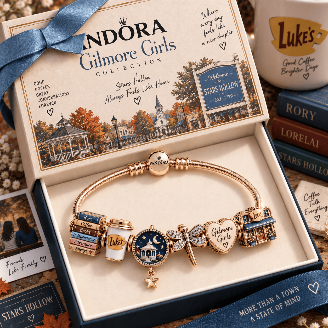 GMG Silver Charm Bracelet Set PNPA