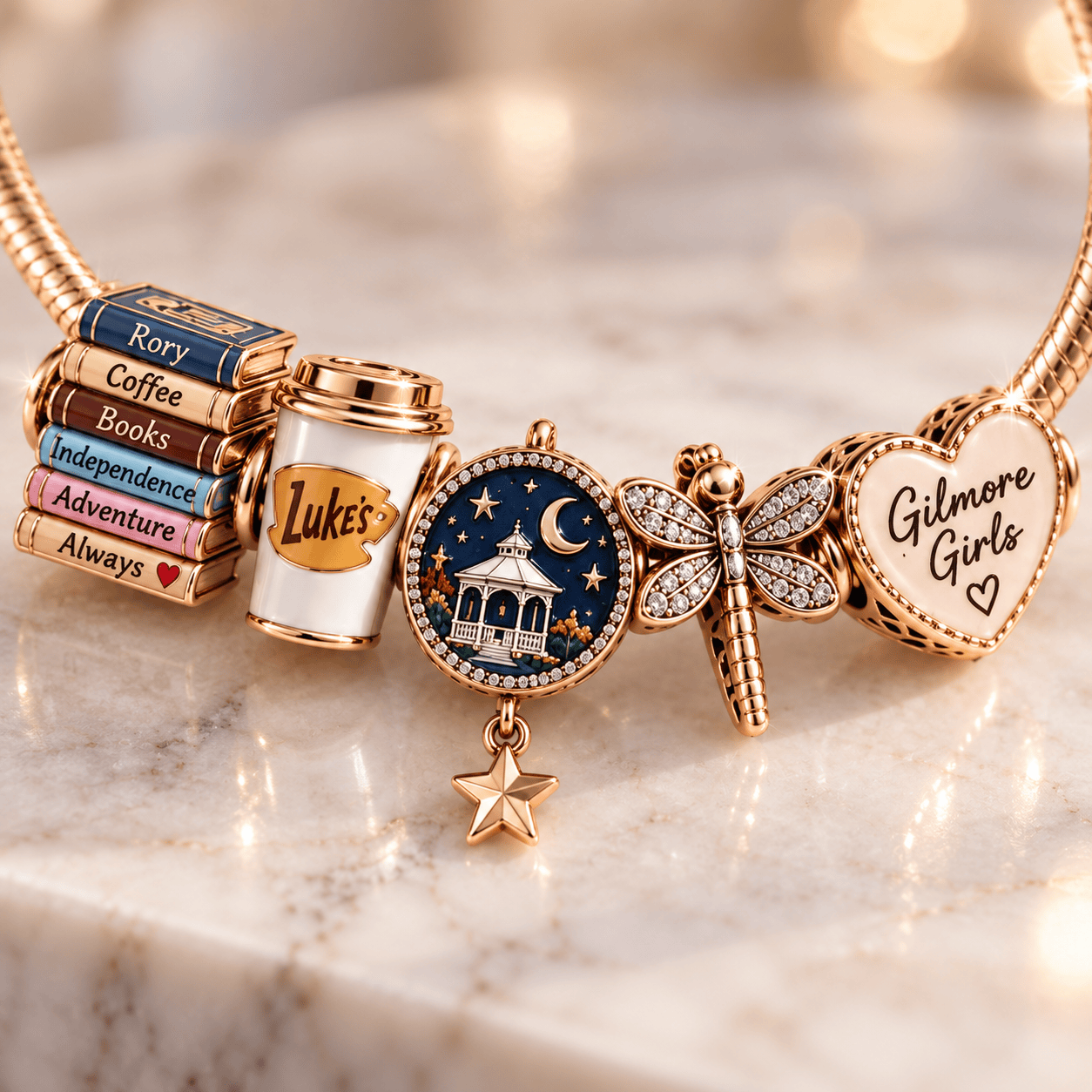 GMG Silver Charm Bracelet Set PNPA