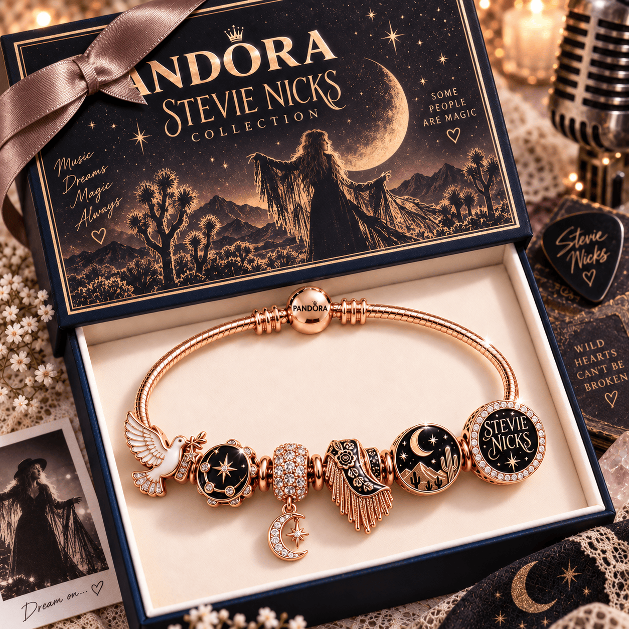STNK Silver Charm Bracelet Set PNPA