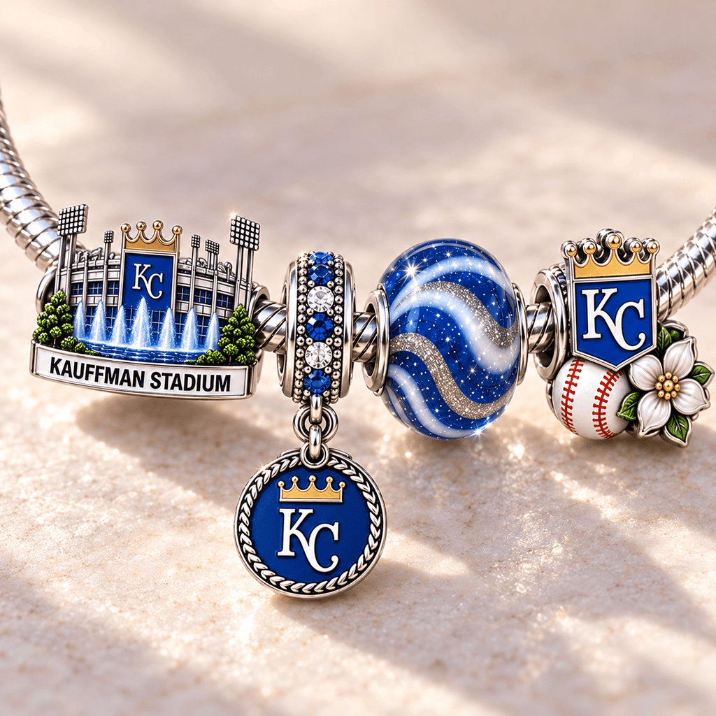 KCR Silver Charm Bracelet Set NHVH