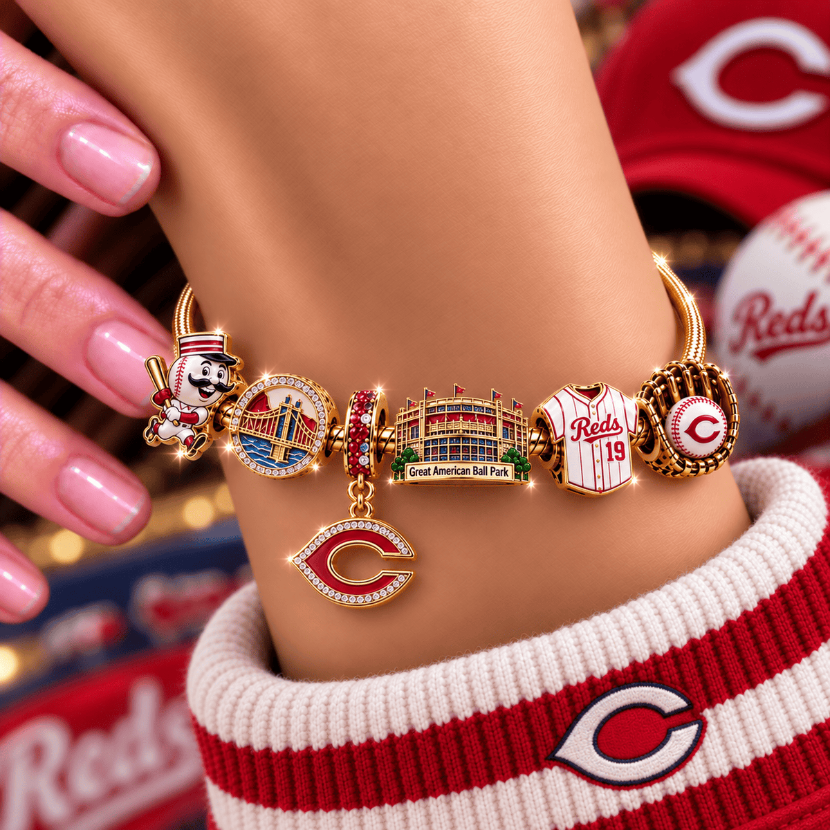 CCR Gold Charm Bracelet Set NHVH