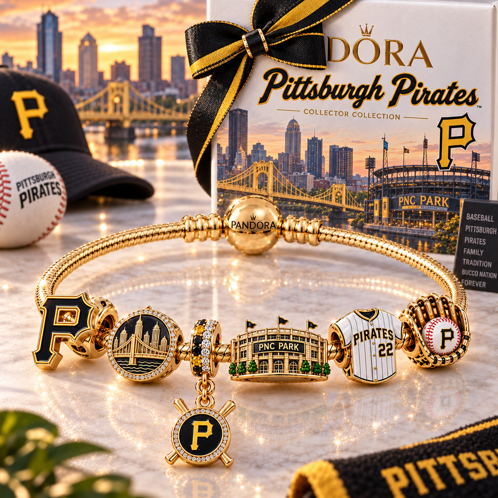 PITTS Gold Charm Bracelet Set NHVH