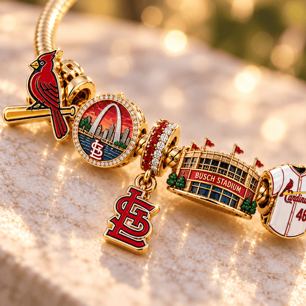 SLVC Gold Charm Bracelet Set NHVH
