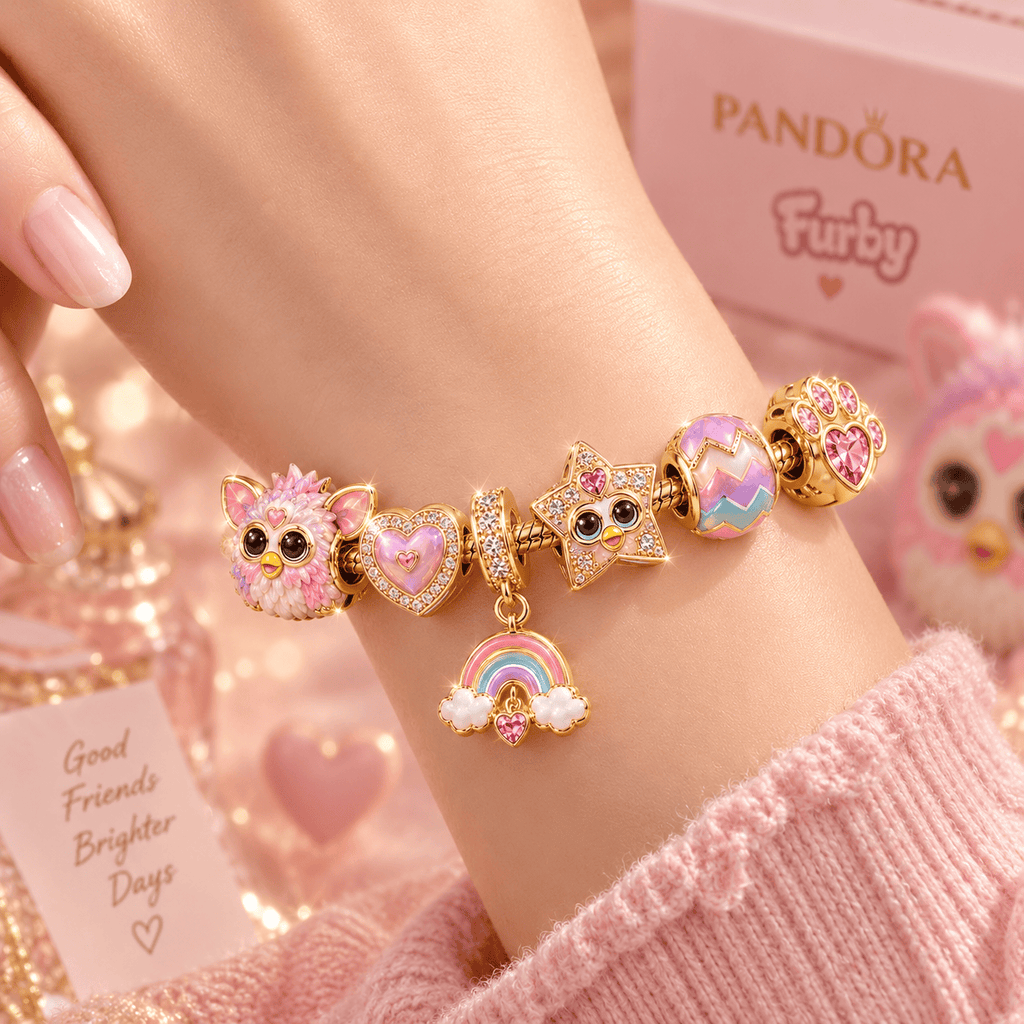 FURB Gold Charm Bracelet Set VTH