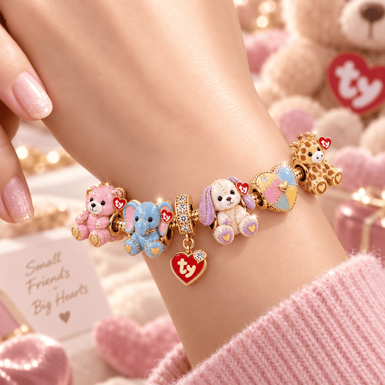 BBIS Gold Charm Bracelet Set VTH