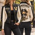 Premium VDBC Cropped Leather Zipper Jacket PVNA