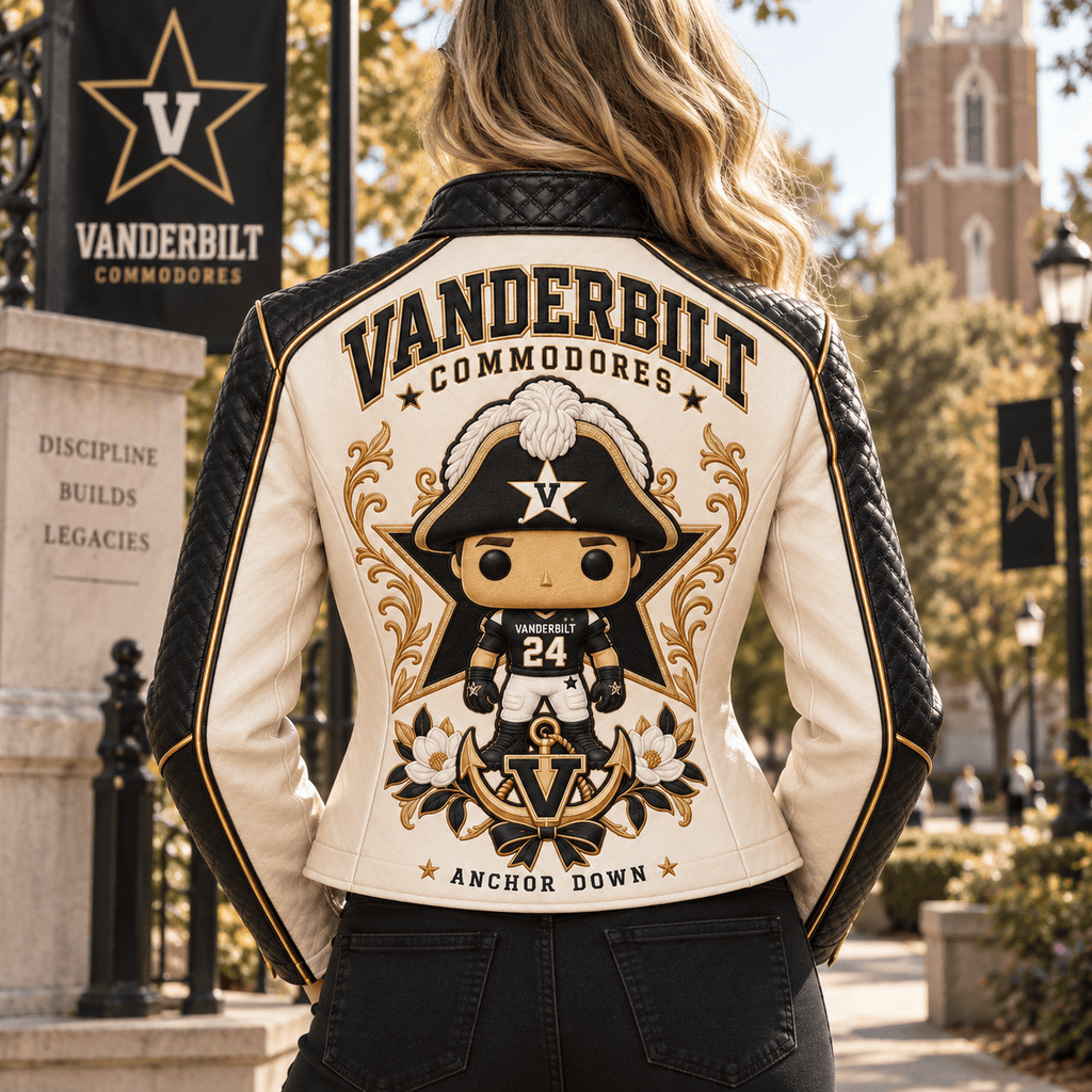 Premium VDBC Cropped Leather Zipper Jacket PVNA