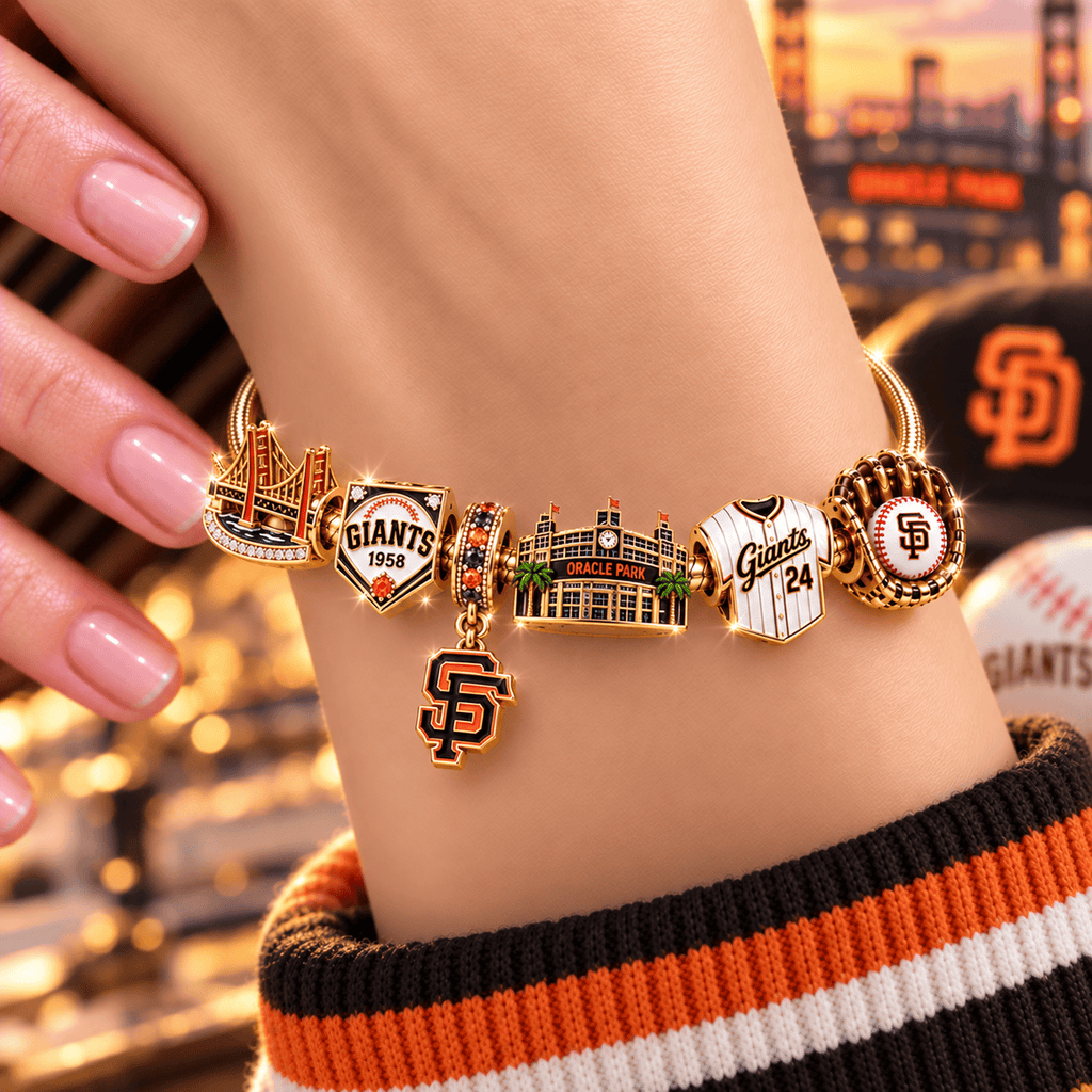 SFG Gold Charm Bracelet Set NHVH