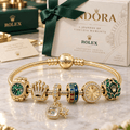 ROLX Gold Charm Bracelet Set VTH