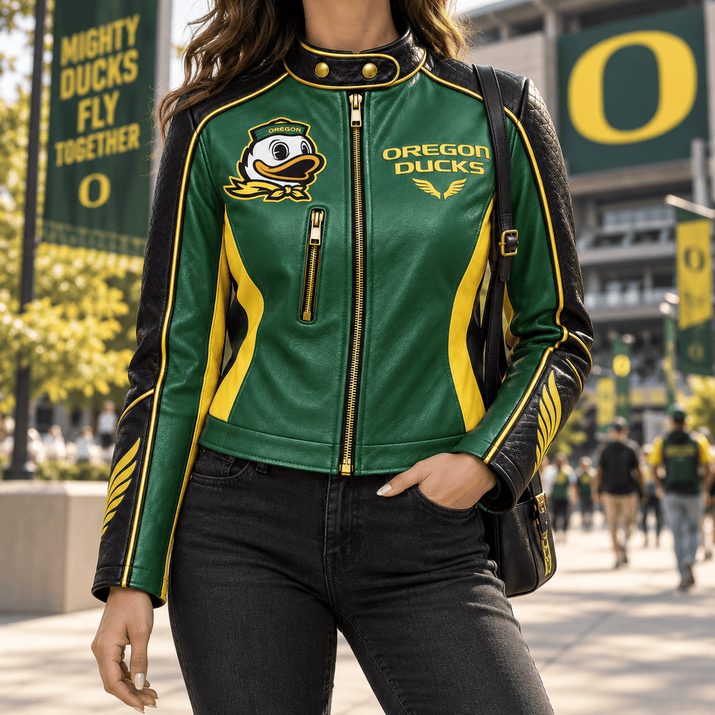 Premium ORD Cropped Leather Zipper Jacket PVNA