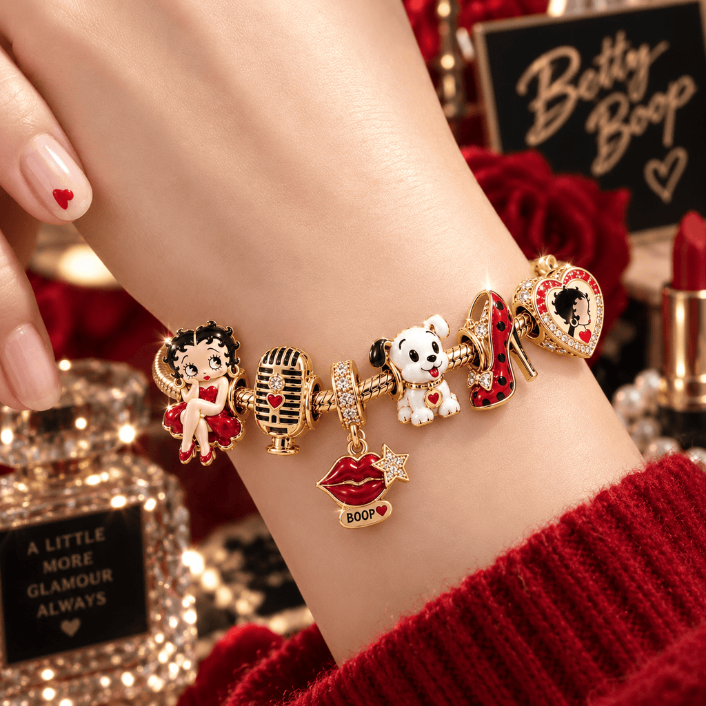BTB Gold Charm Bracelet Set VTH