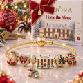 HAE Gold Charm Bracelet Set VTH