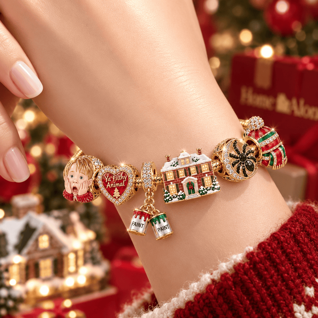 HAE Gold Charm Bracelet Set VTH