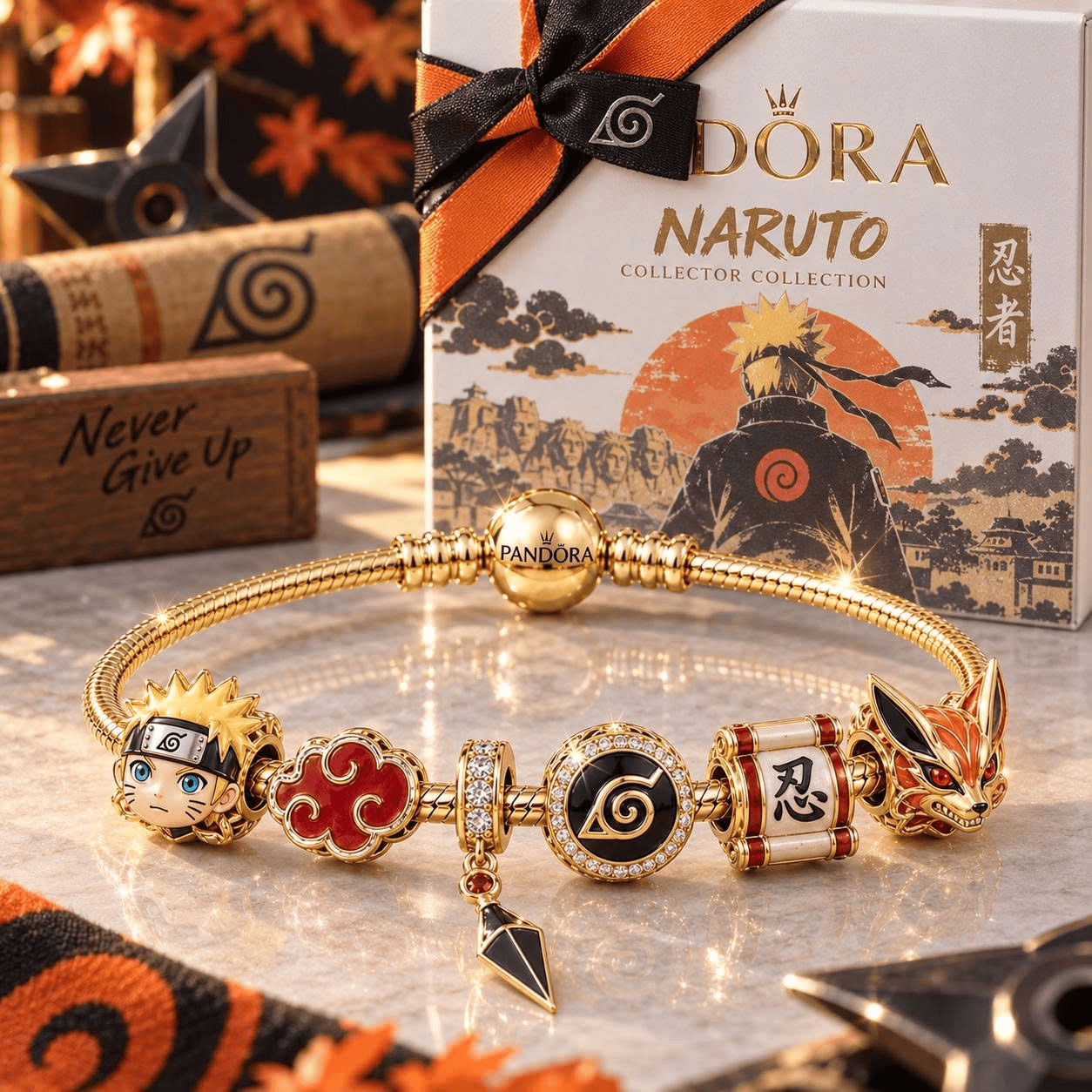 NRT Gold Charm Bracelet Set VTH