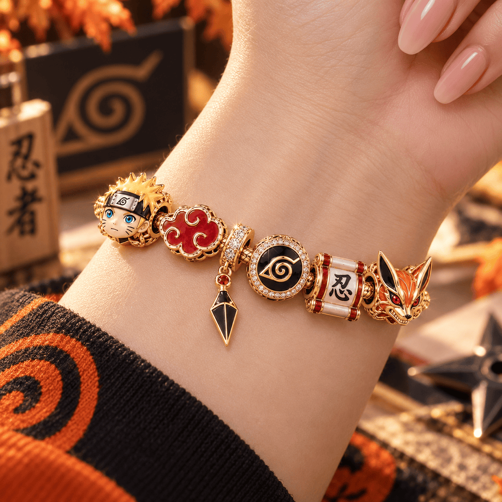 NRT Gold Charm Bracelet Set VTH