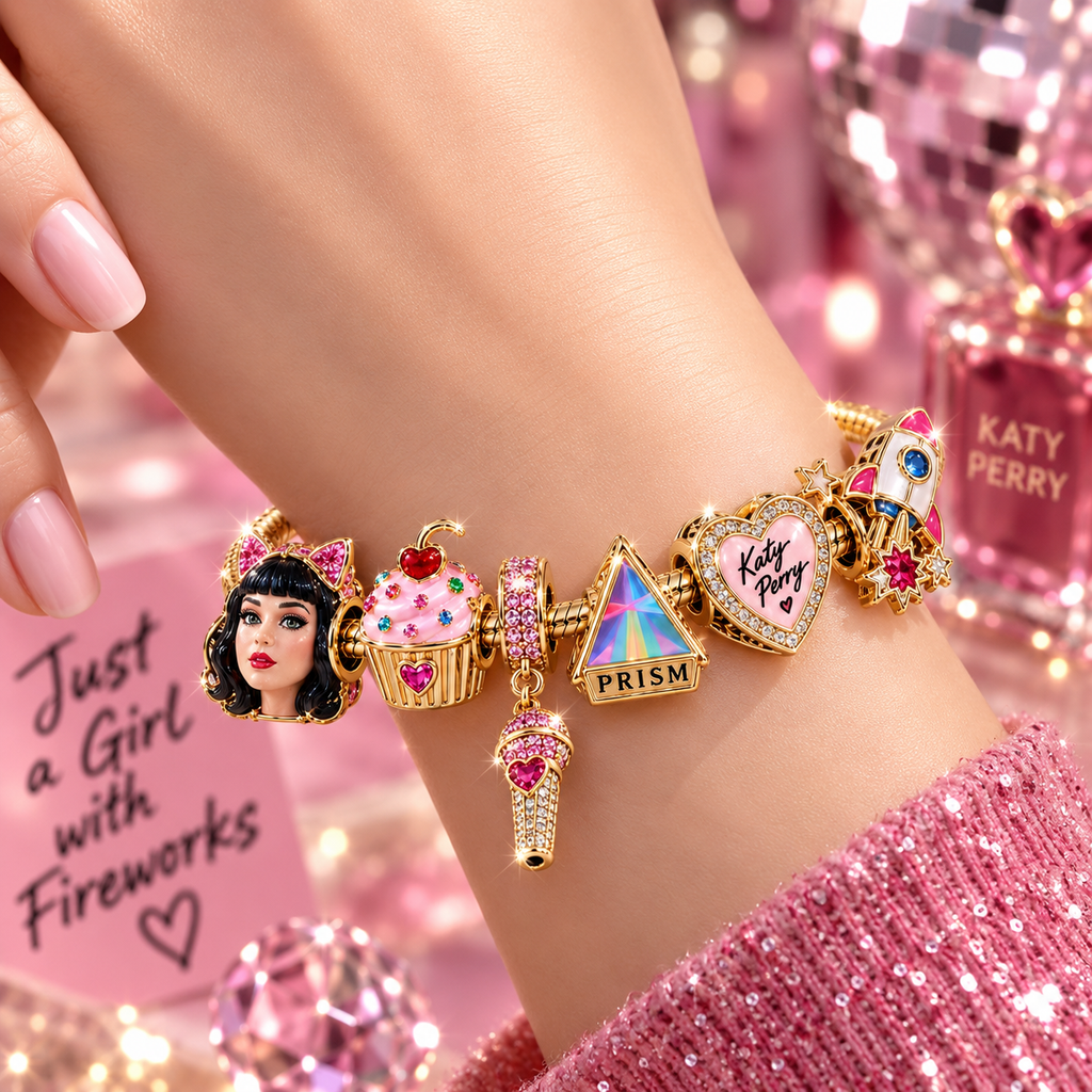 PKY Gold Charm Bracelet Set VTH