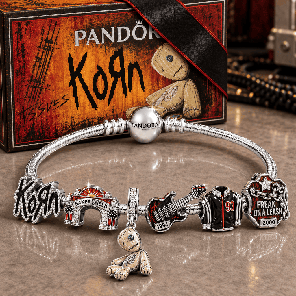 KRN Silver Charm Bracelet Set NTVA