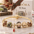 MRB Gold Charm Bracelet Set VTH