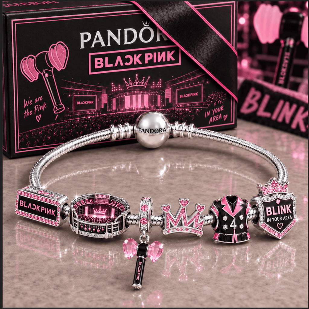 BLPK Silver Charm Bracelet Set NTVA