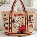 SNPY Straw-Style Embellished Tote Bag HTTT