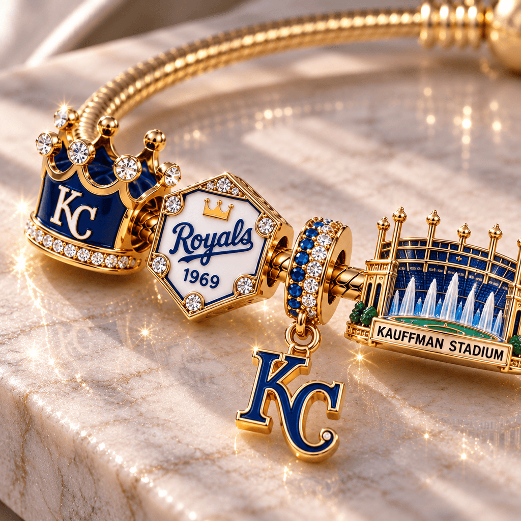 KCR Gold Charm Bracelet Set NHVH