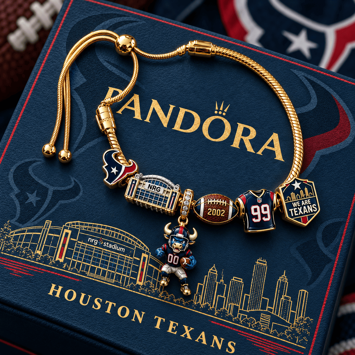 HTX Silver Charm Bracelet Set NTVA