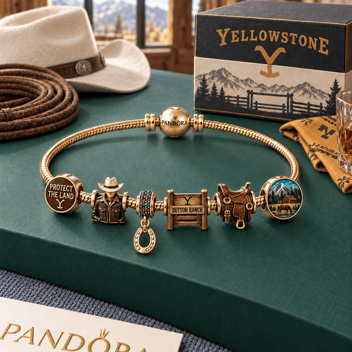 YLST Gold Charm Bracelet Set HQH