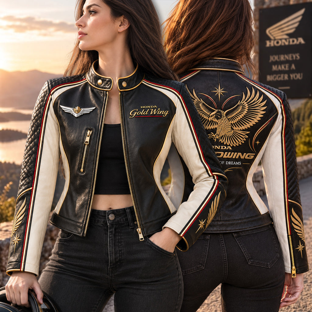 Premium HNDG Cropped Leather Zipper Jacket PVNA