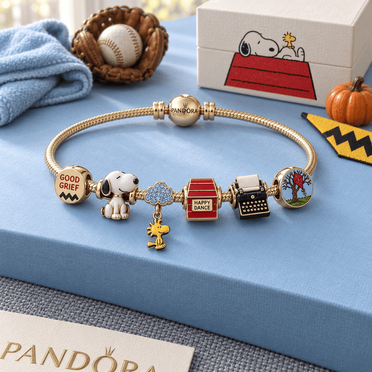 SPNY Gold Charm Bracelet Set HQH
