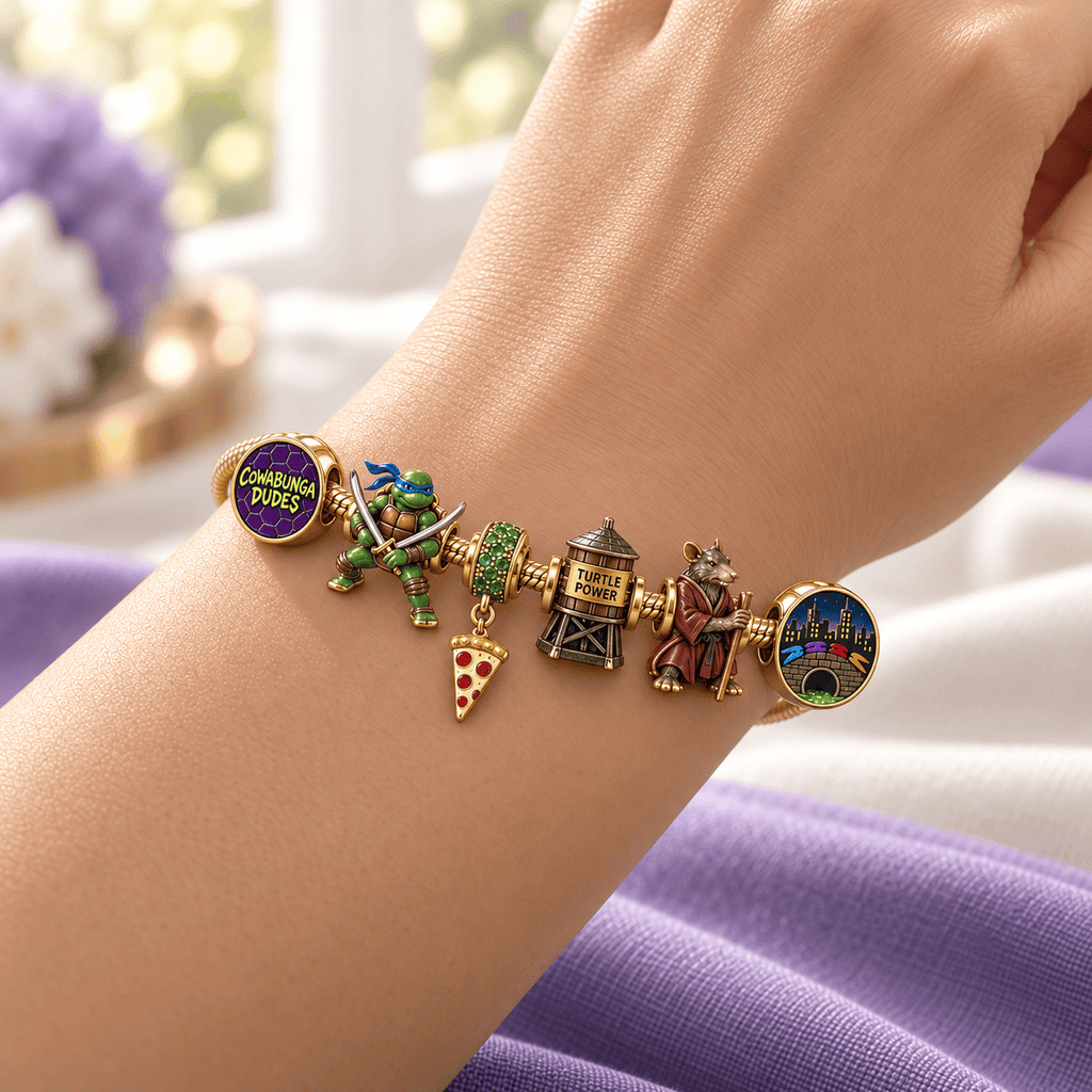 NJT Gold Charm Bracelet Set HQH